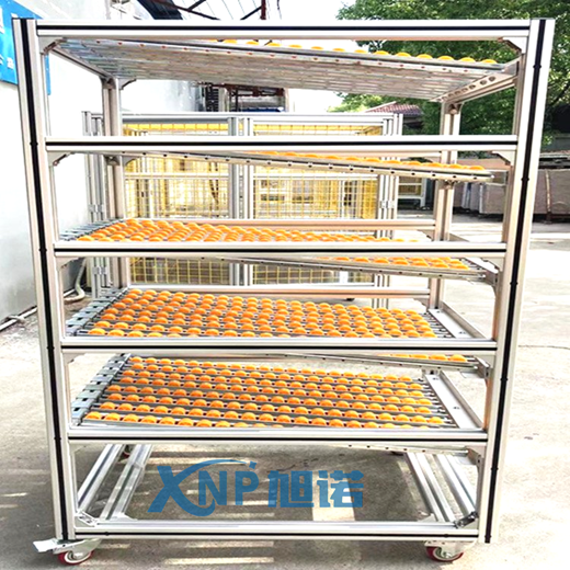 結(jié)實(shí)耐用的鋁型材物料架在工廠的使用功能