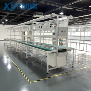 組裝鋁型材流水線工作臺，是內(nèi)連接好還是外連接好？